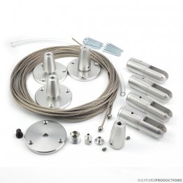 Wire Kit EZK-14: Floor to Ceiling System for 1/2” Material
